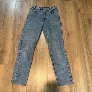 Calvin Klein Vintage Straight Leg High Rise Mom Jeans Blue Denim Women’s